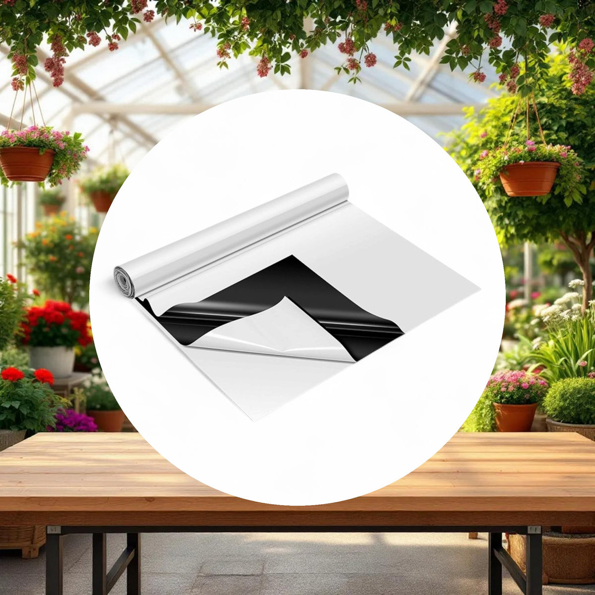 Panda Film Black and White Poly Film Roll 7mil 50ft x 150ft (3 Year) - Image 3