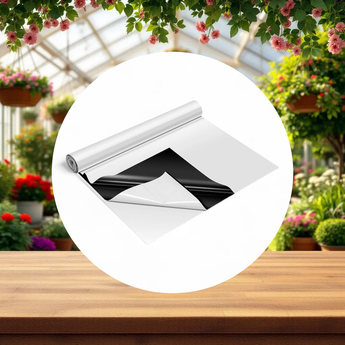 Panda Film Black and White Poly Film Roll 7mil 32ft x 100ft (3 Year) - Image 3