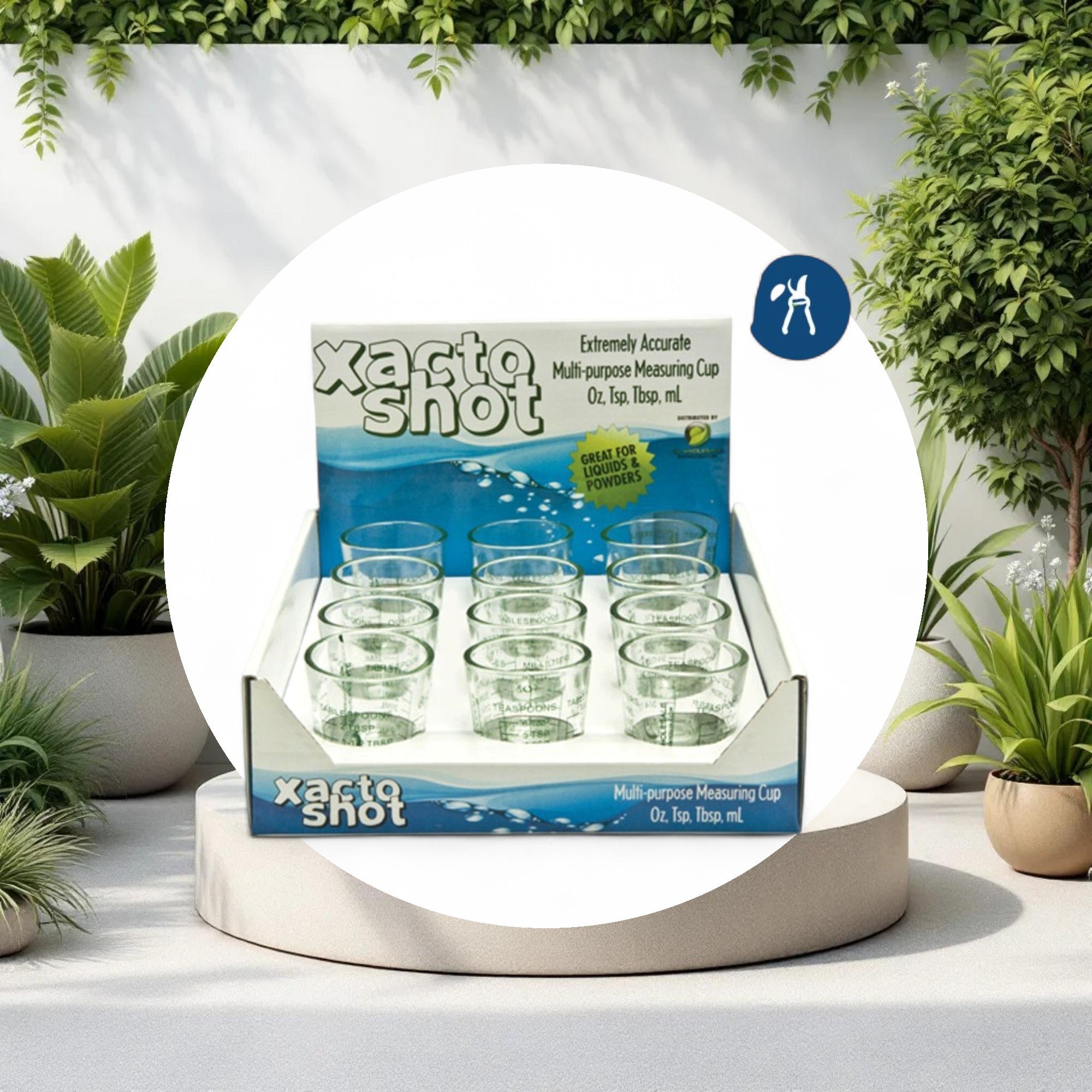 Xacto Shot Glasses w/ Retail Display (12pcs/Display) - Image 2