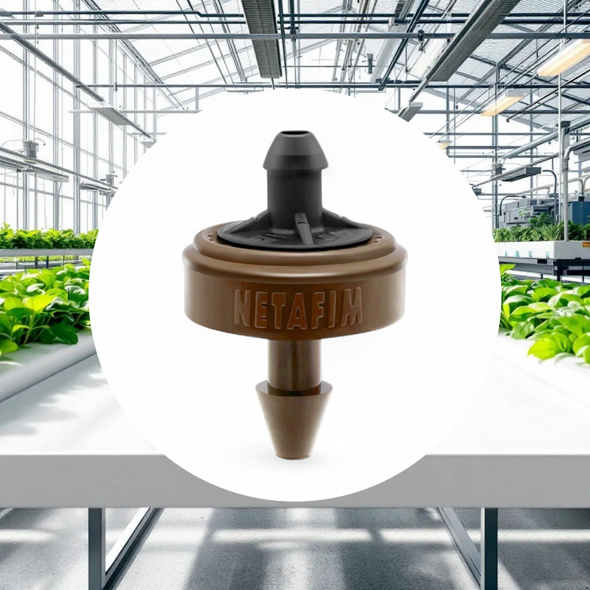 Netafim Woodpecker Pressure Compensating Junior Dripper w/ CNL 0.32GPH Brown (250pcs/Bag) - Image 3