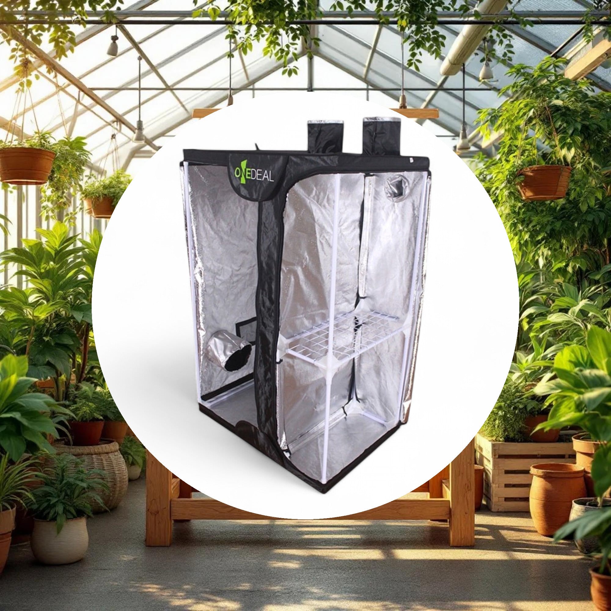 OneDeal VegFlower Grow Tent 3ft x 2ft x 4ft 4in - Image 2