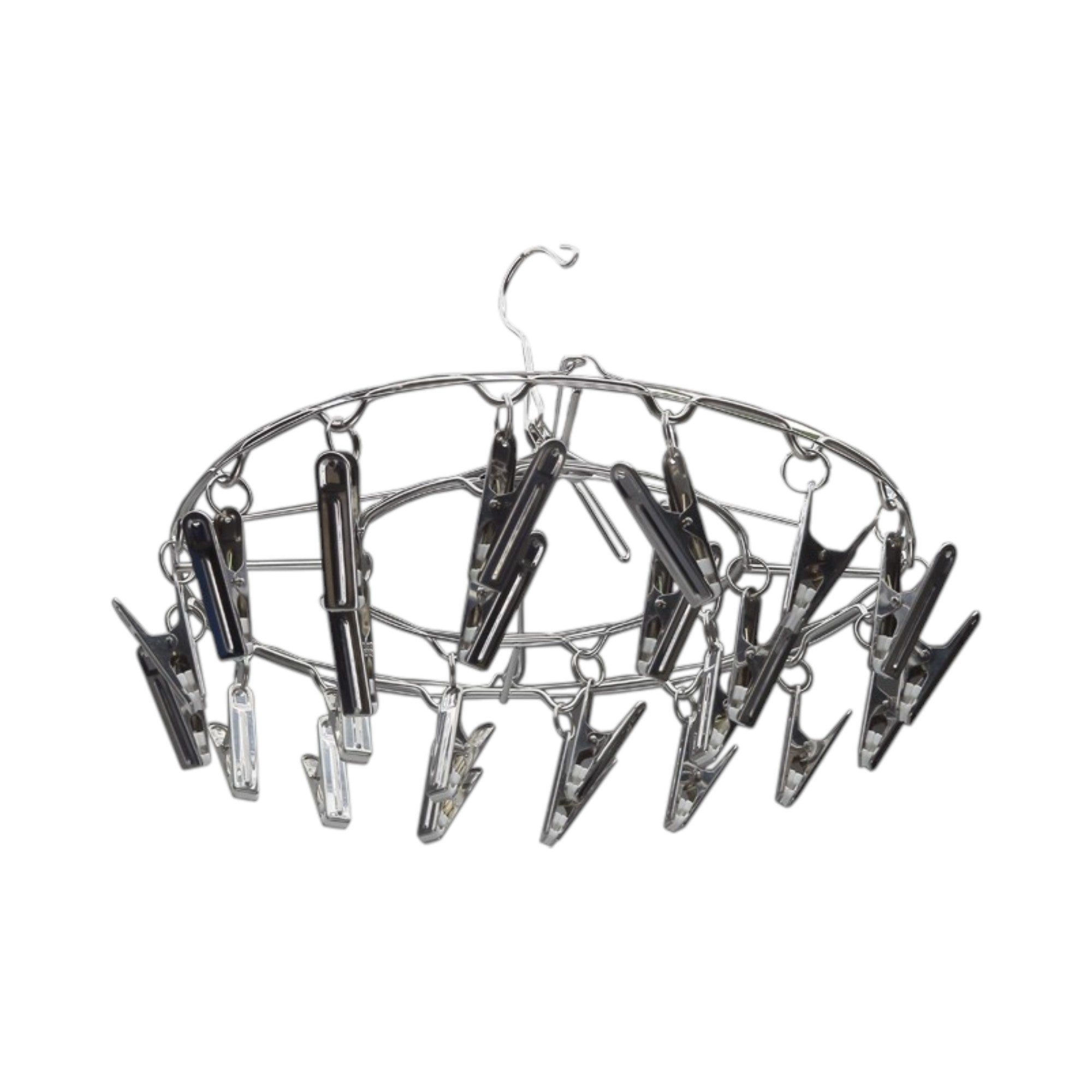 Grow1 24-Clip Hanging Metal Drying Rack