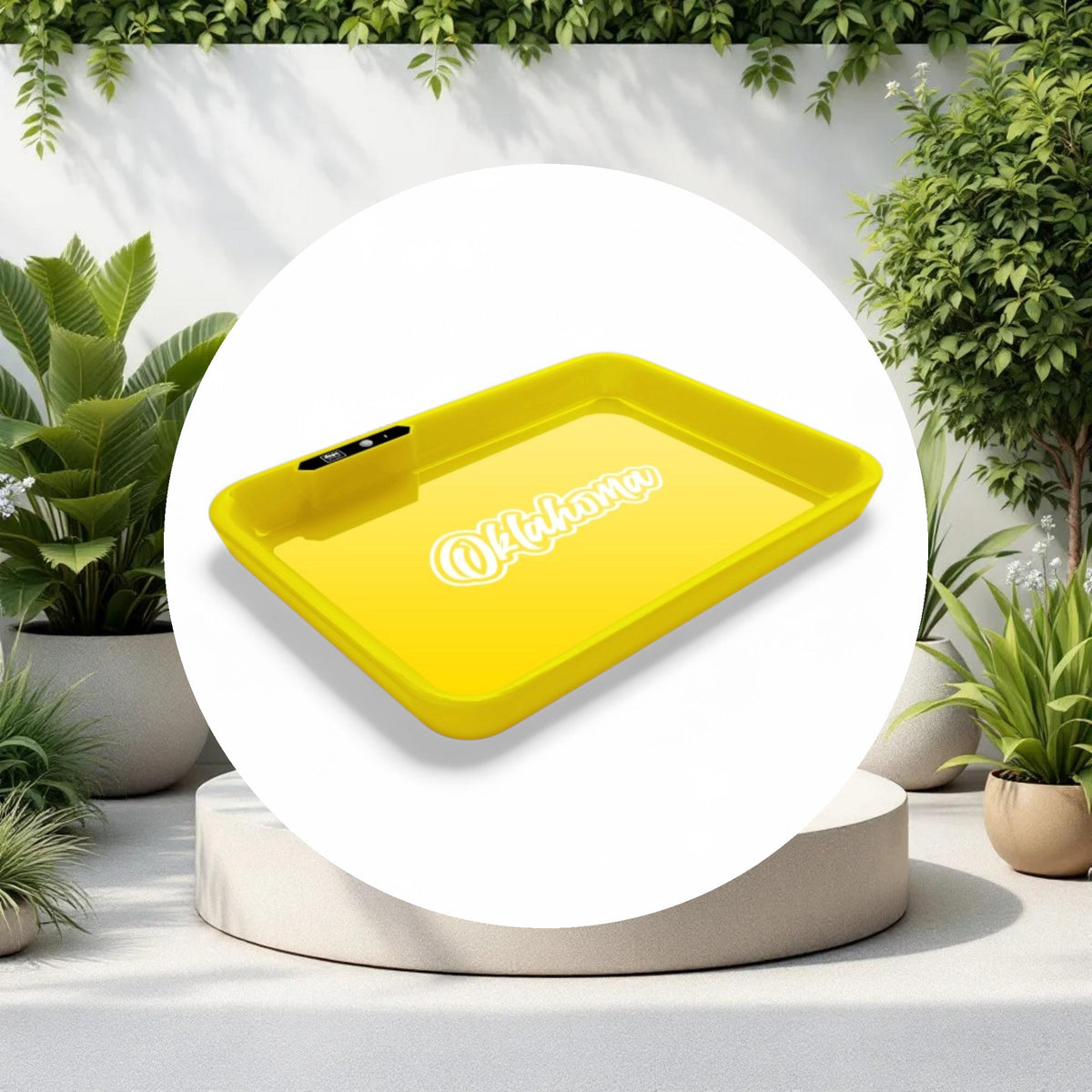 Dope Trays x Oklahoma -  Yellow background White logo - Image 2