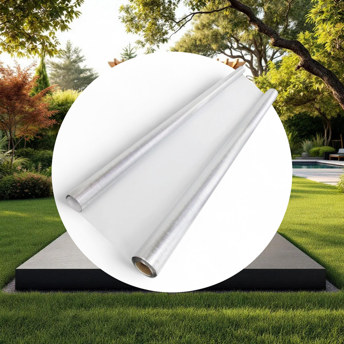Diamond Foil on White 110 Micron 4ft x 25ft - Image 4