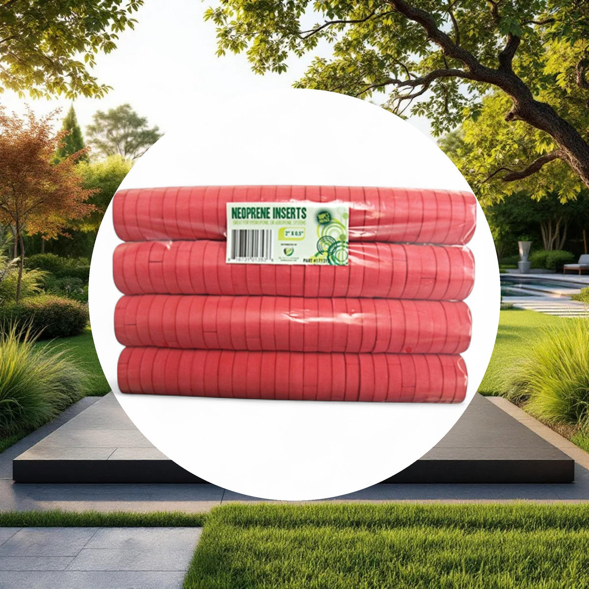 GROW1 Neoprene Inserts Red 2in (100pcs/Pack) - Image 4