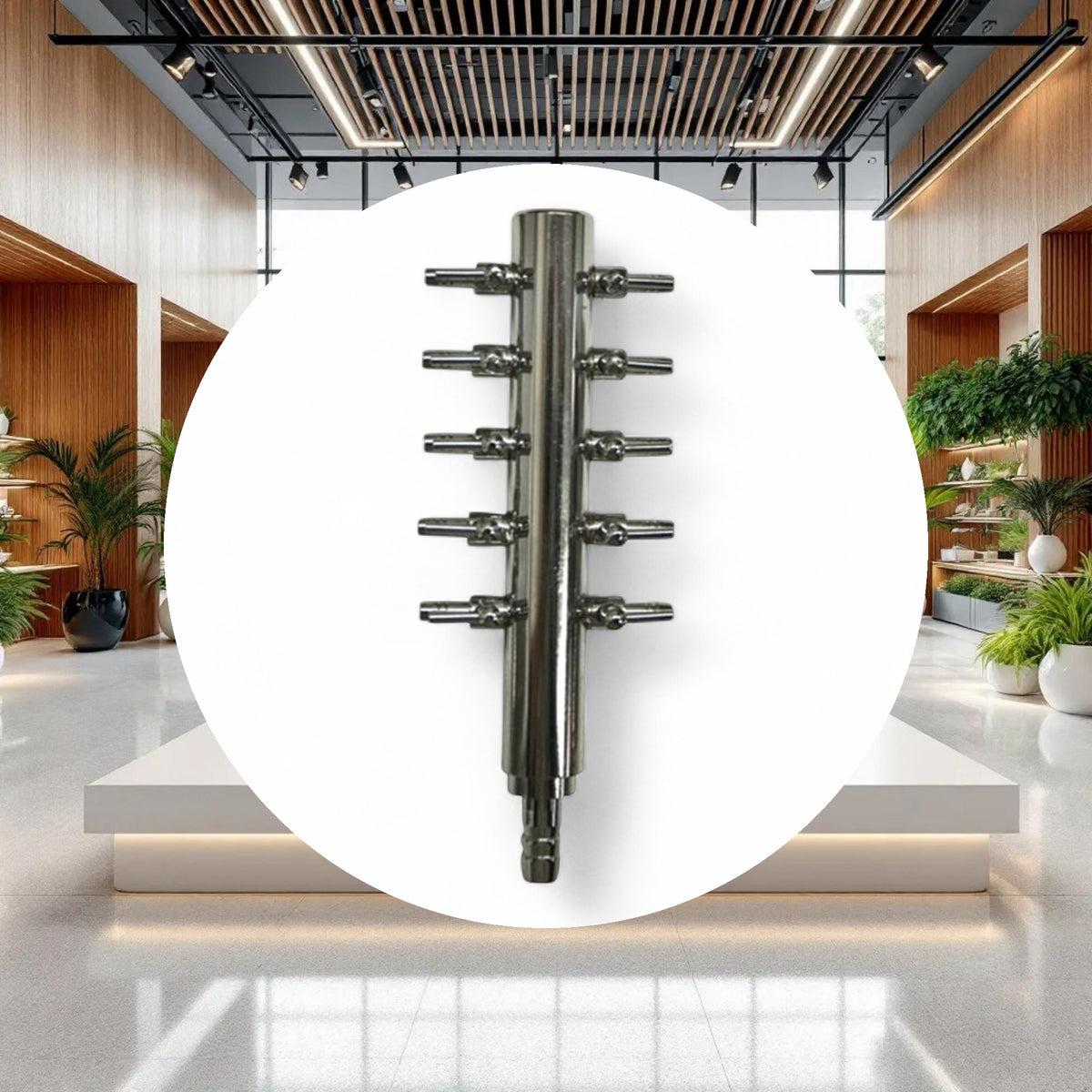 Chrome Air Divider 10 Outlet - Image 3