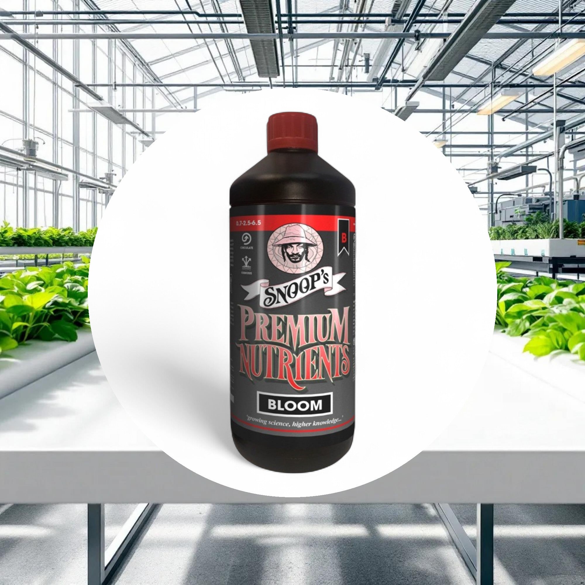 Snoop's Premium Nutrients Bloom B Circulating 1ltr 0.7-2.5-6.5 (Hydro Recirculating) - Image 2