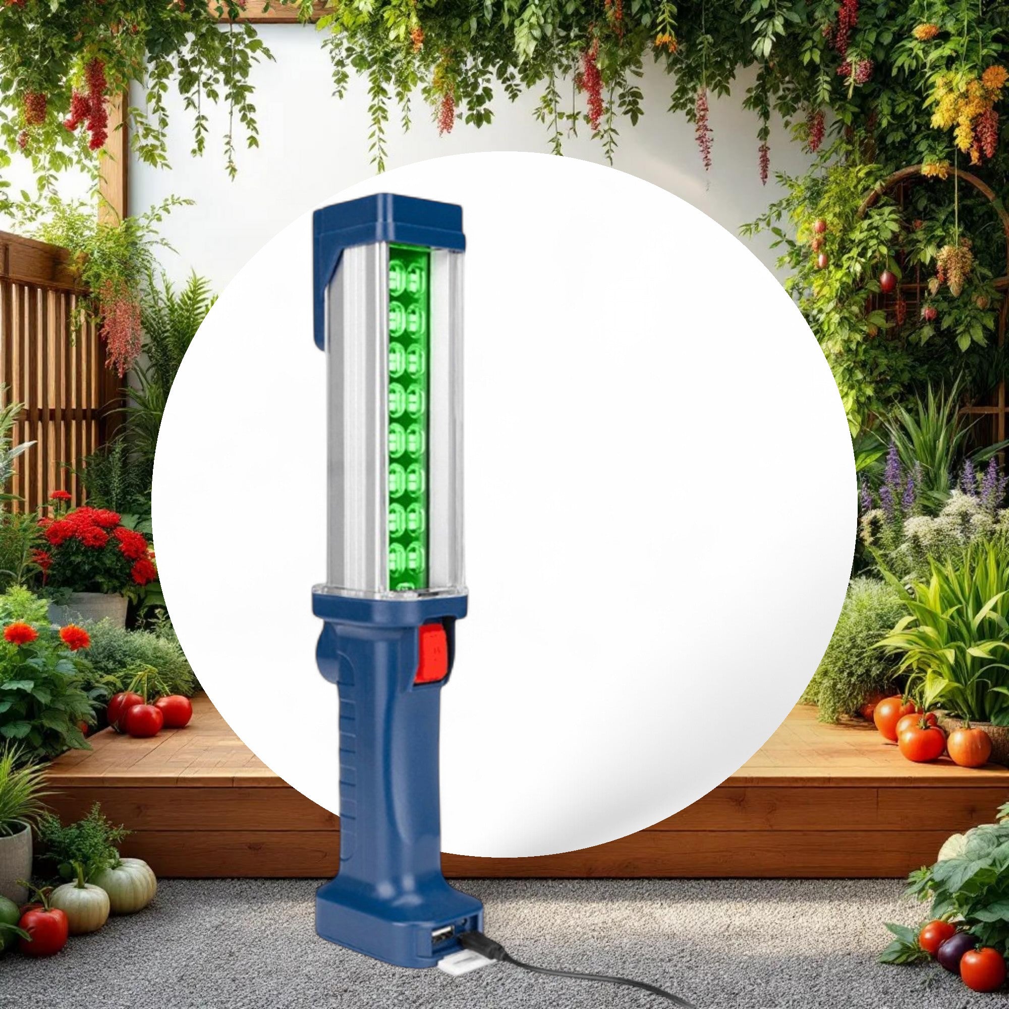 Green LED Rechargeable Work Light - Image 5