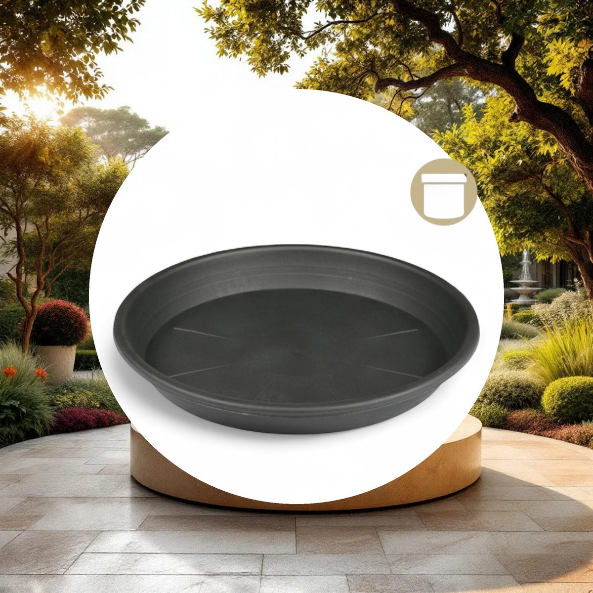 20.5'' Heavy Duty Pot Saucer - Image 2