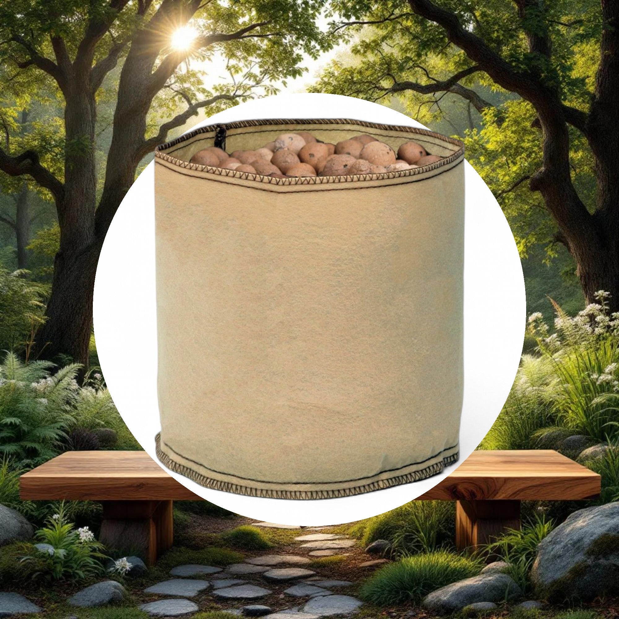 Grow1 Fabric Pot Tan 200 Gallon - Image 5