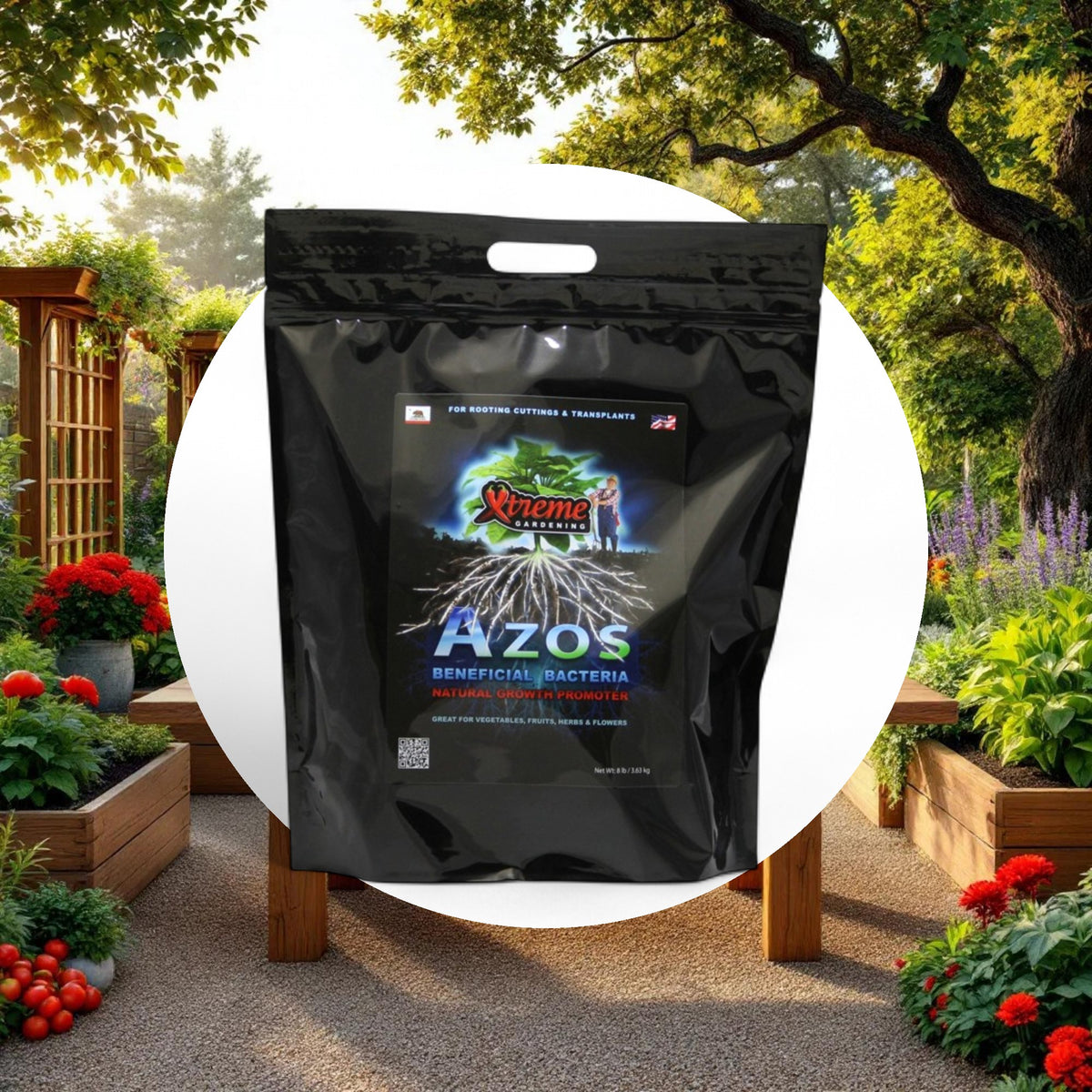 Xtreme Gardening AZOS Beneficial Bacteria Natural Growth Promoter 8lbs - Image 5