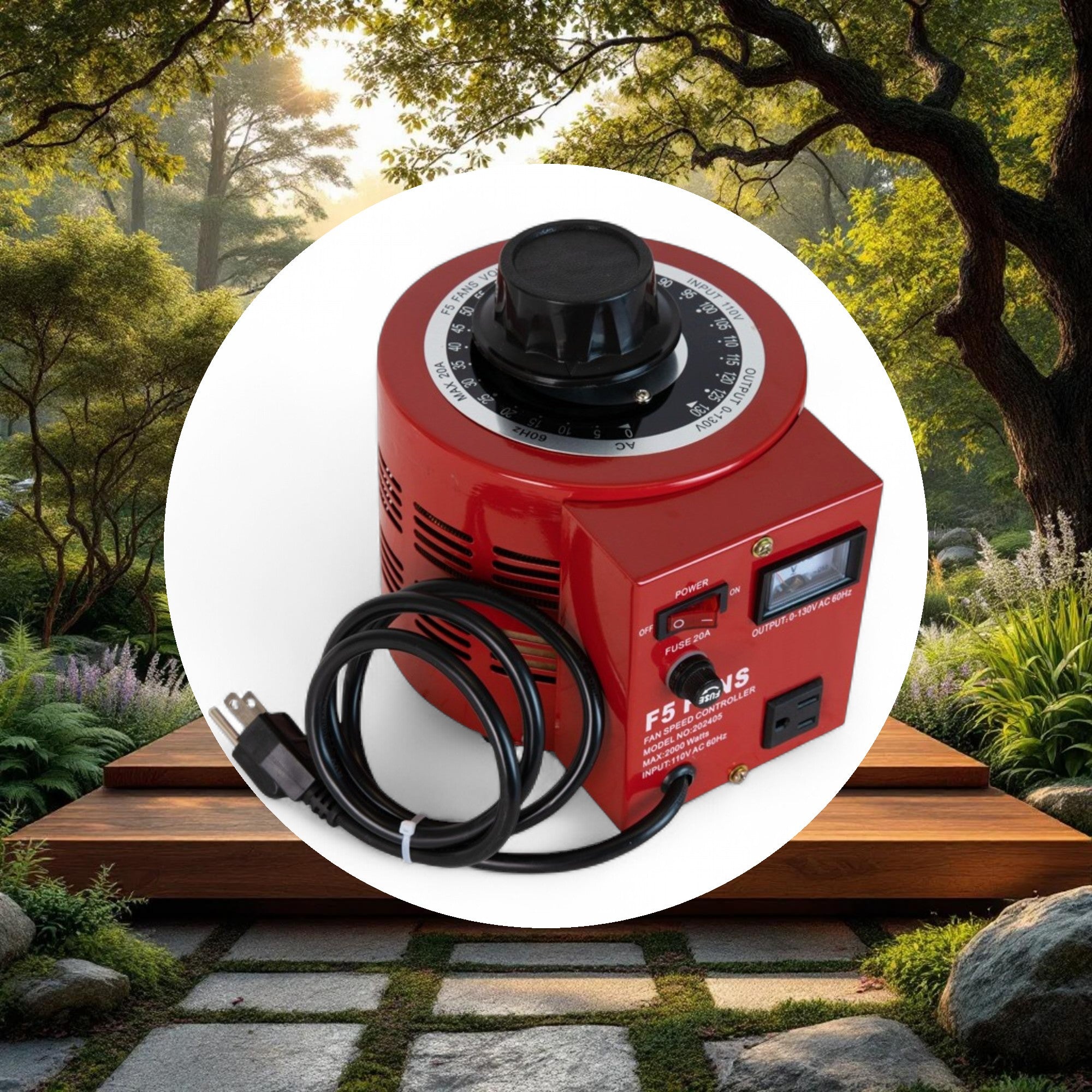 F5 Single Outlet Variable Voltage Speed Controller (10A 1000W 1kV) - Image 5