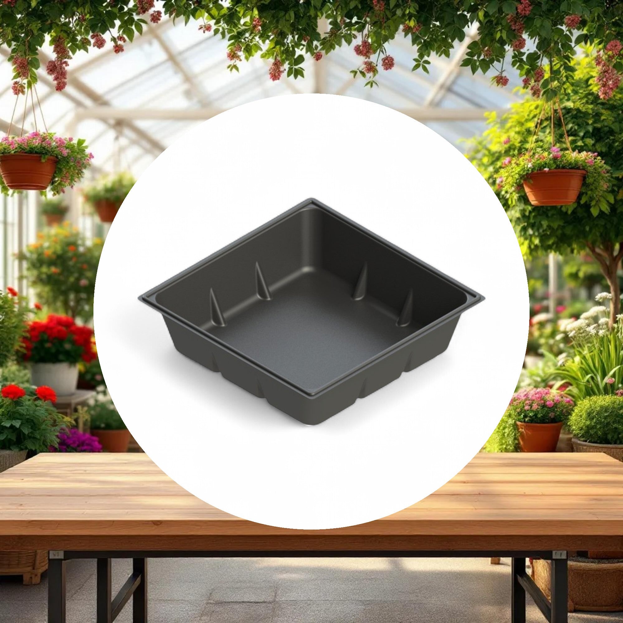 100 Gallon Reservoir, Black, Square - Image 3