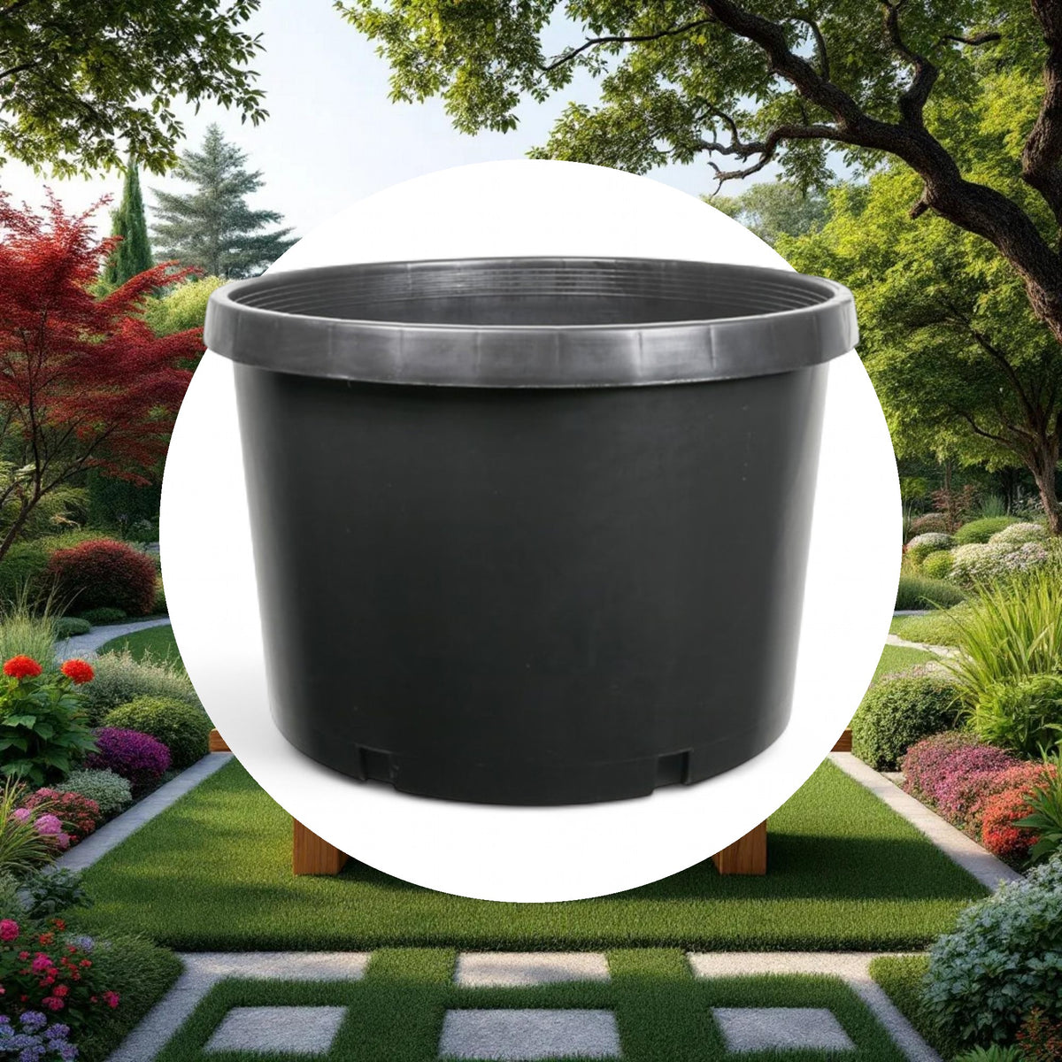 25 Gallon Squat Injection Molded Pot - Image 4