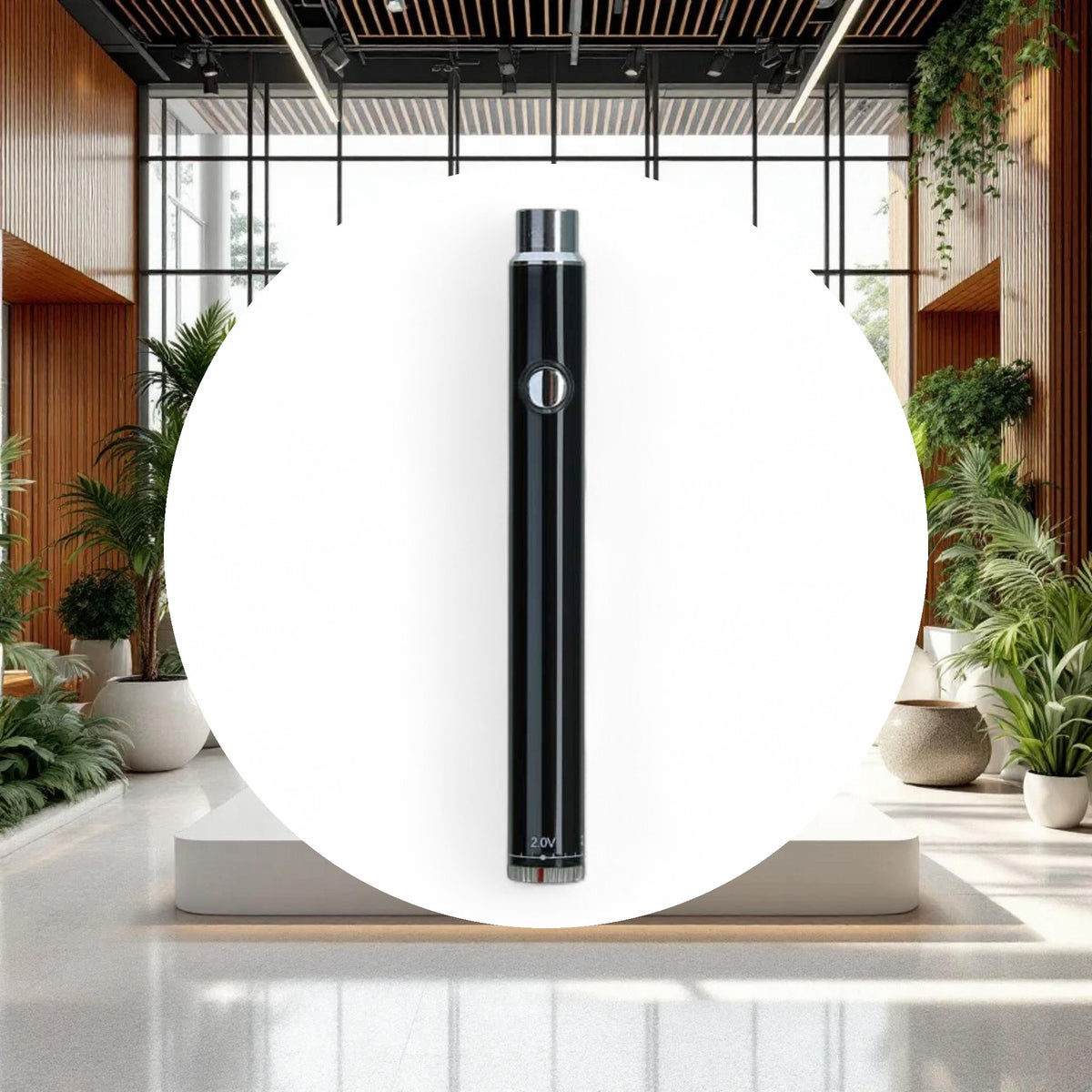 Rechargeable Vape Battery Adjustable Voltage (Black) - Image 3