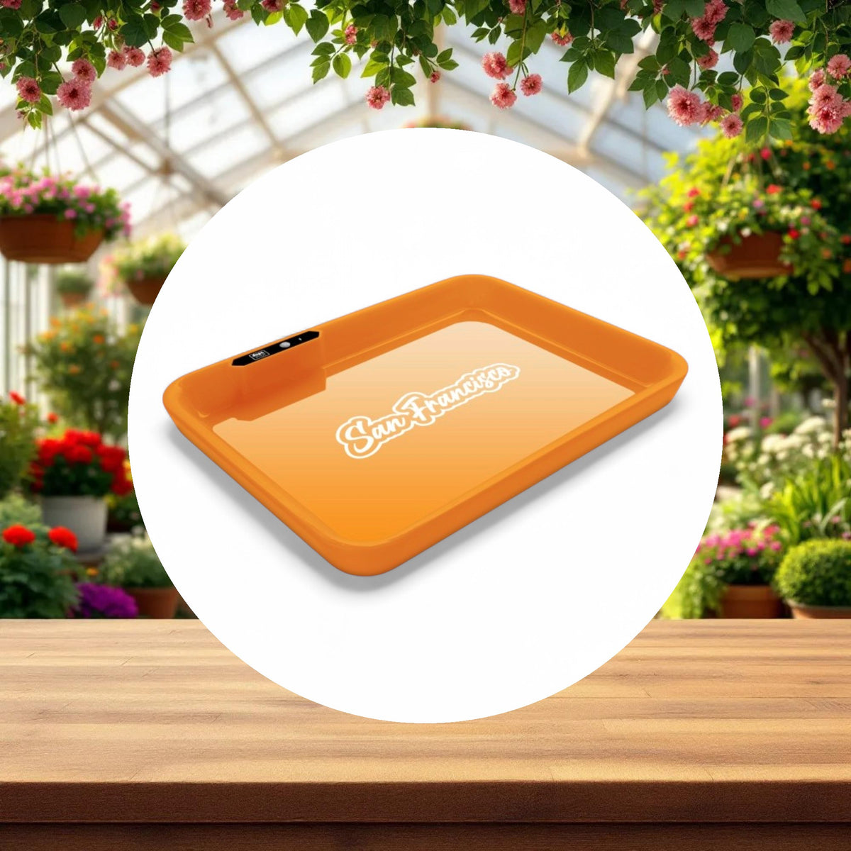 Dope Trays x San Francisco - Orange background White logo - Image 3