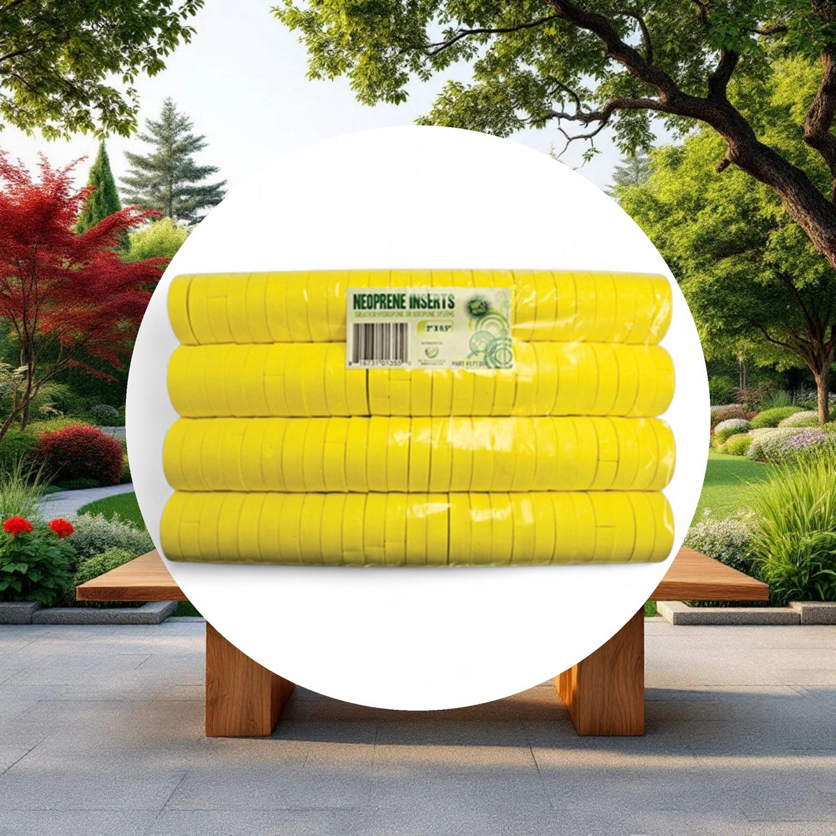 GROW1 Neoprene Inserts Yellow 2in (100pcs/Pack) - Image 4
