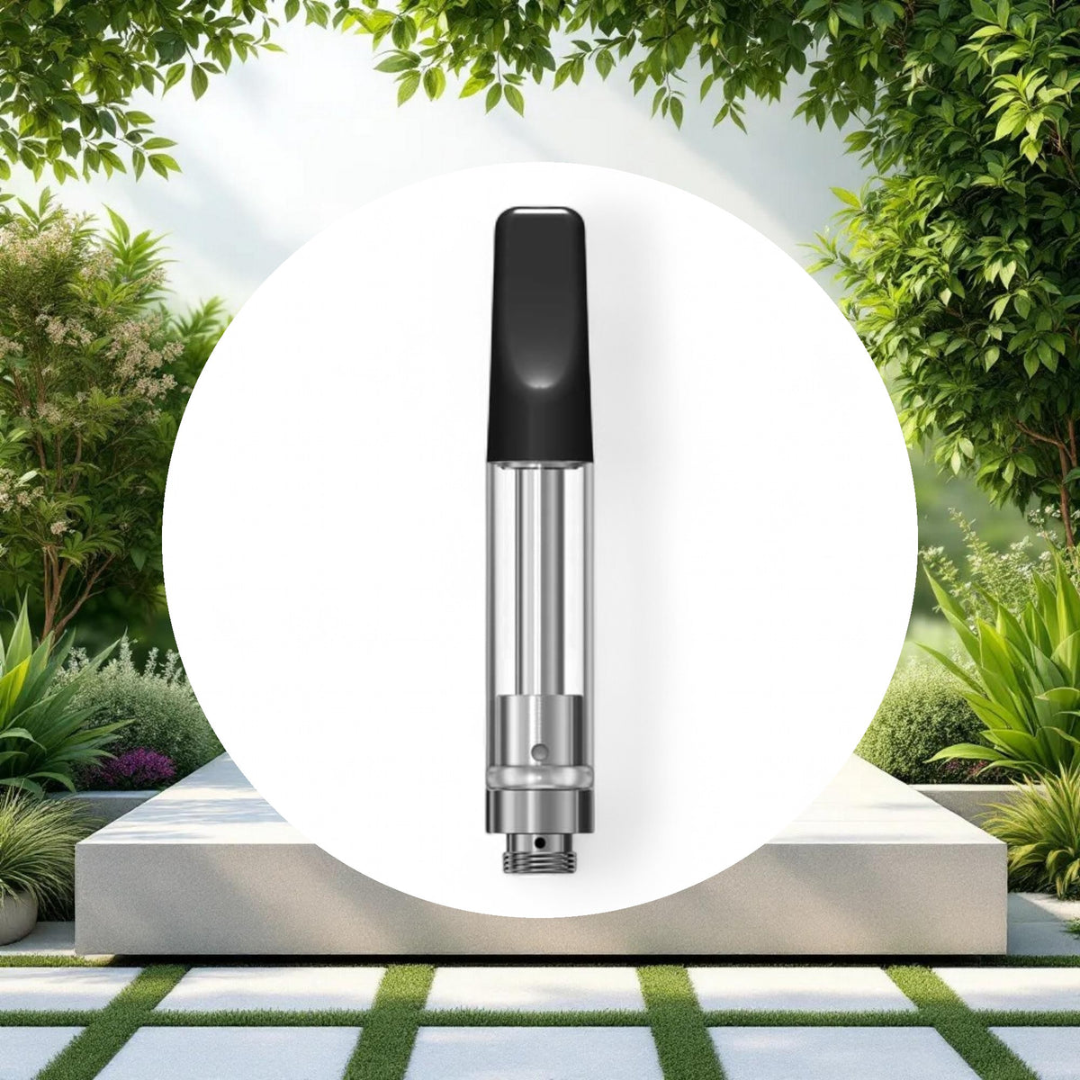 1ml Black Ceramic Cartridge w/ 1.6mm inlet (1-piece) - Image 2