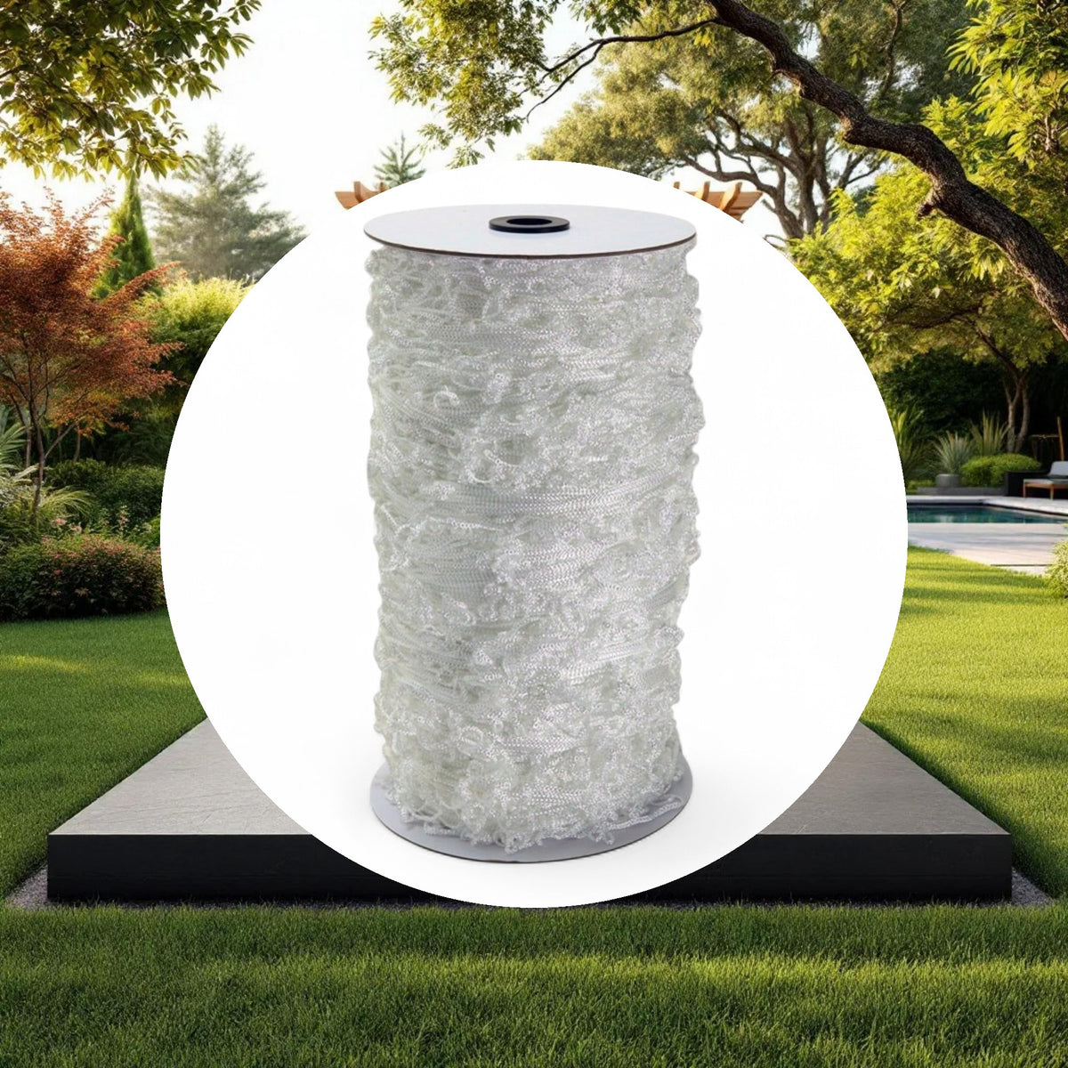5'x750' Trellis Netting Roll White 6" Mesh Squares - Image 4