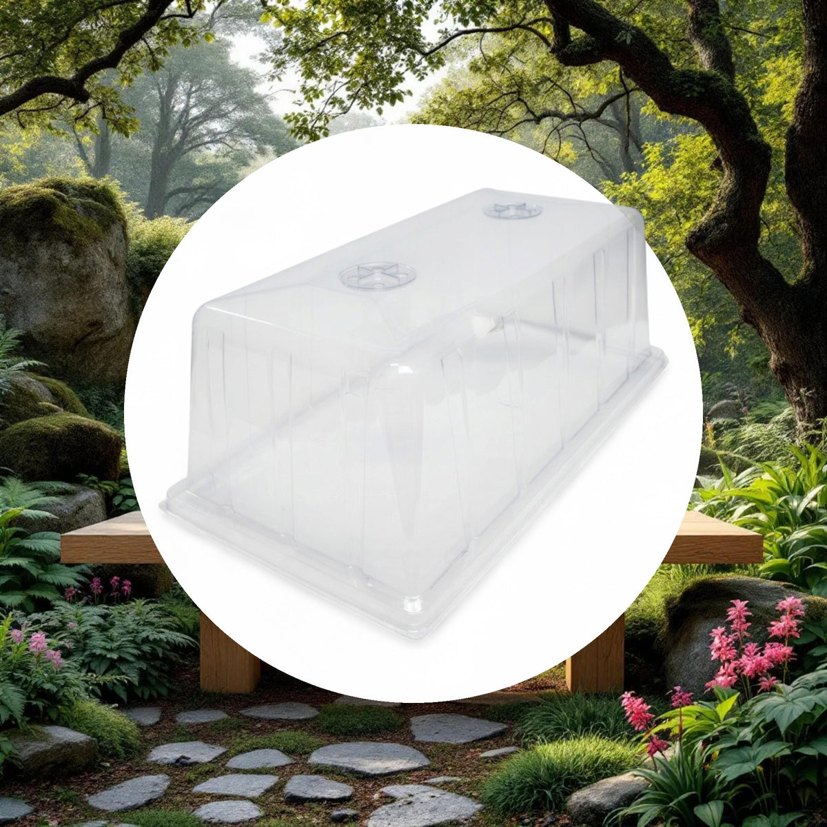GROW1 8” Humidity Propagation Dome w/ Vents (10" x 20" x 8.25") - Image 5