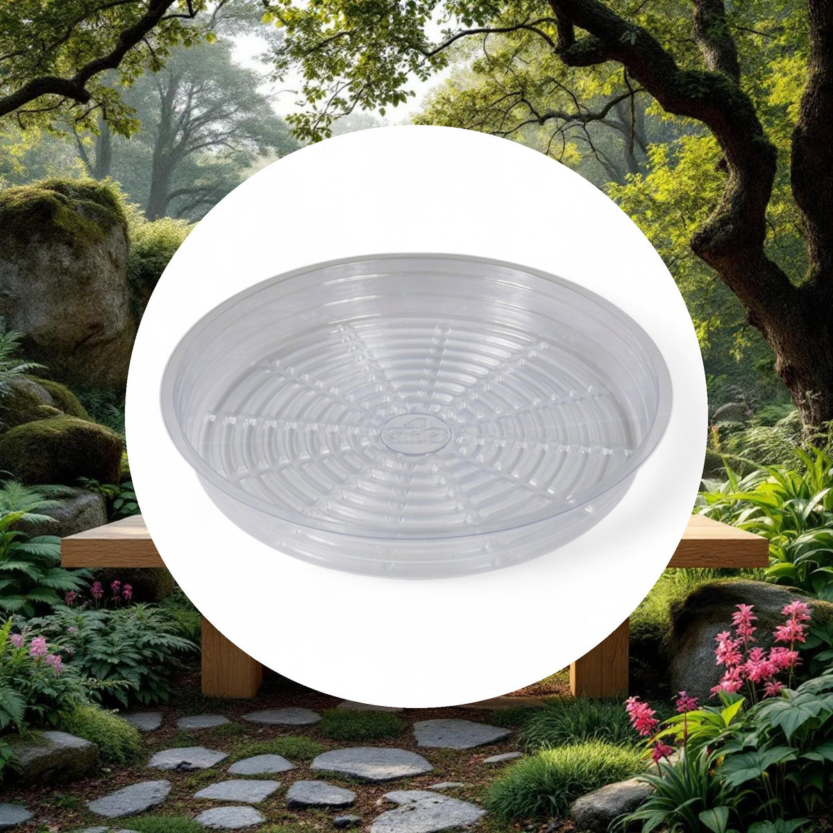 Grow1 18'' Clear Plastic Pot Saucer - Image 5