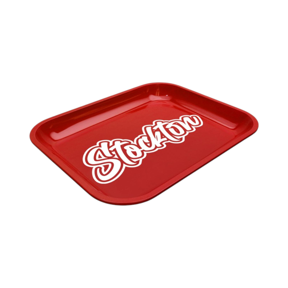 Large Dope Trays x Stockton – Red background White Logo
