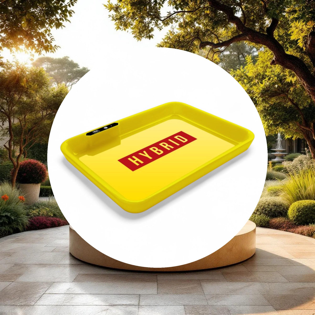 Dope Trays x Hybrid - yellow background red logo - Image 2