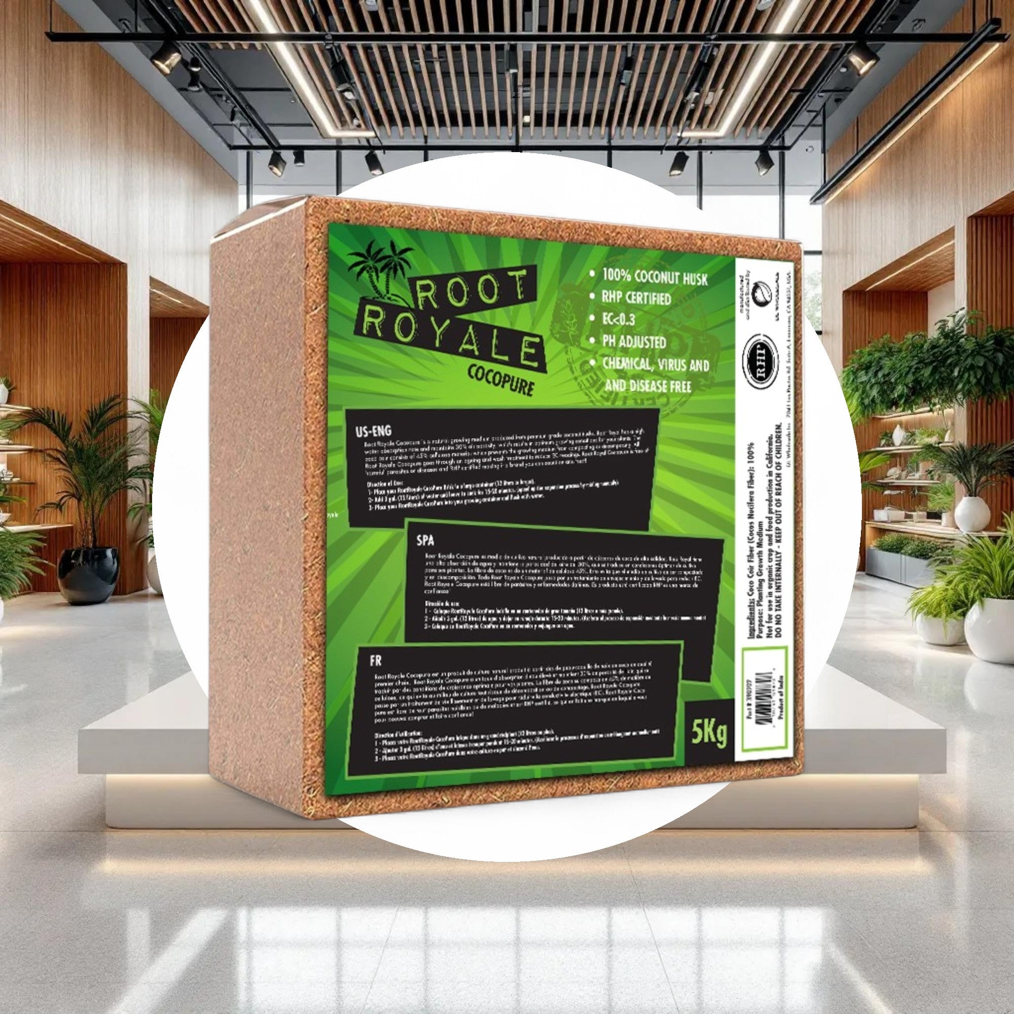Root Royale Coco Brick RHP Certified 5KG - Image 4