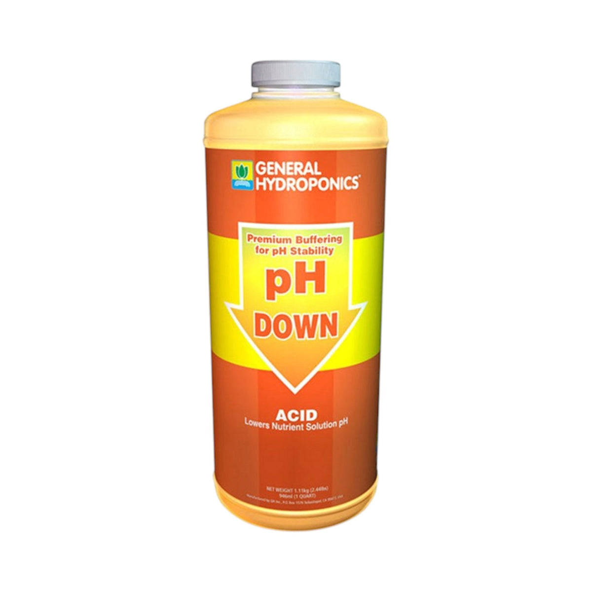 General Hydroponics pH Down 1 Quart