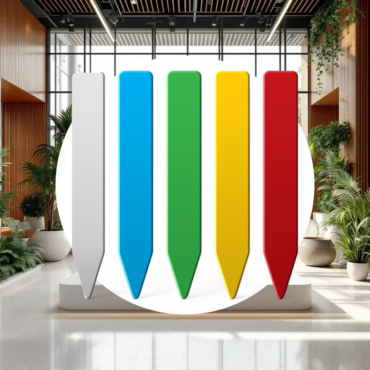 Grow1 Plant Stake Labels White, Blue, Green, Yellow, Red (1000 pieces) - Image 3
