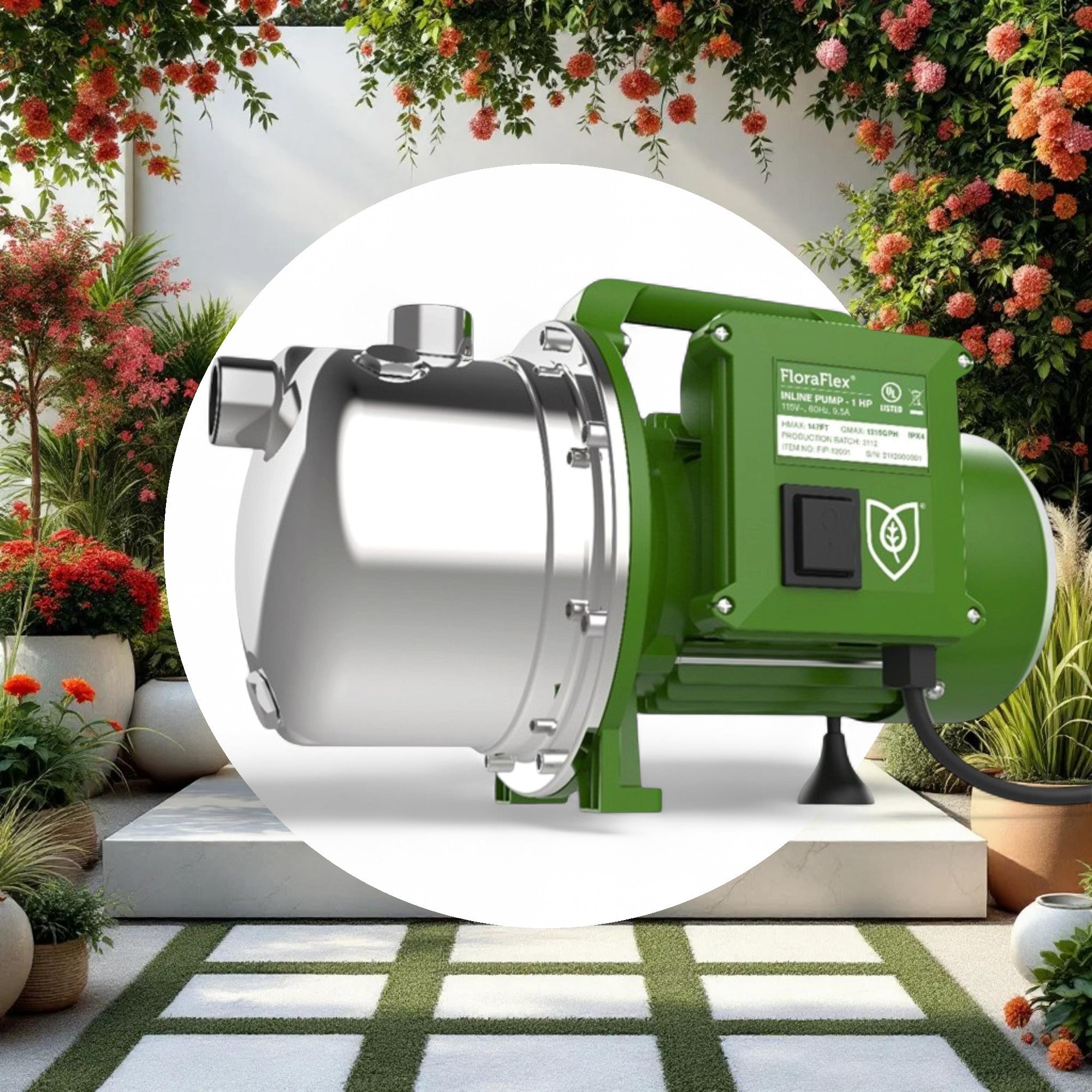 FloraFlex Inline Pump - 1 HP - Image 2