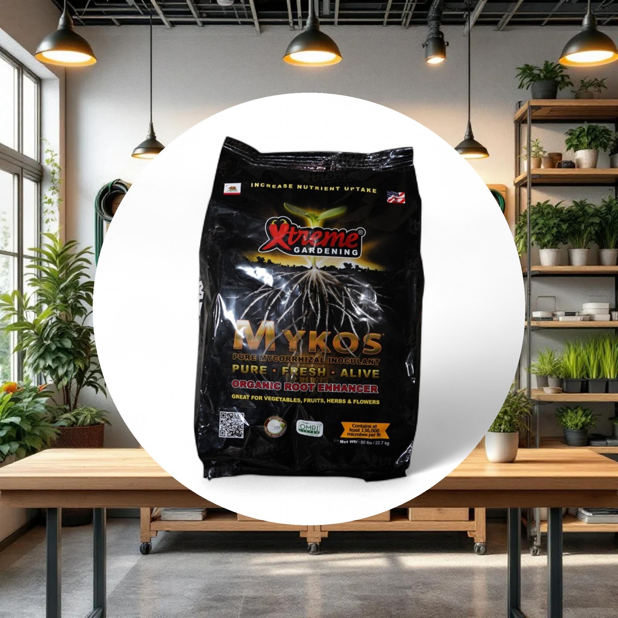 Xtreme Gardening MYKOS Pure Mycorrhizal Inoculant 50lbs - Image 3
