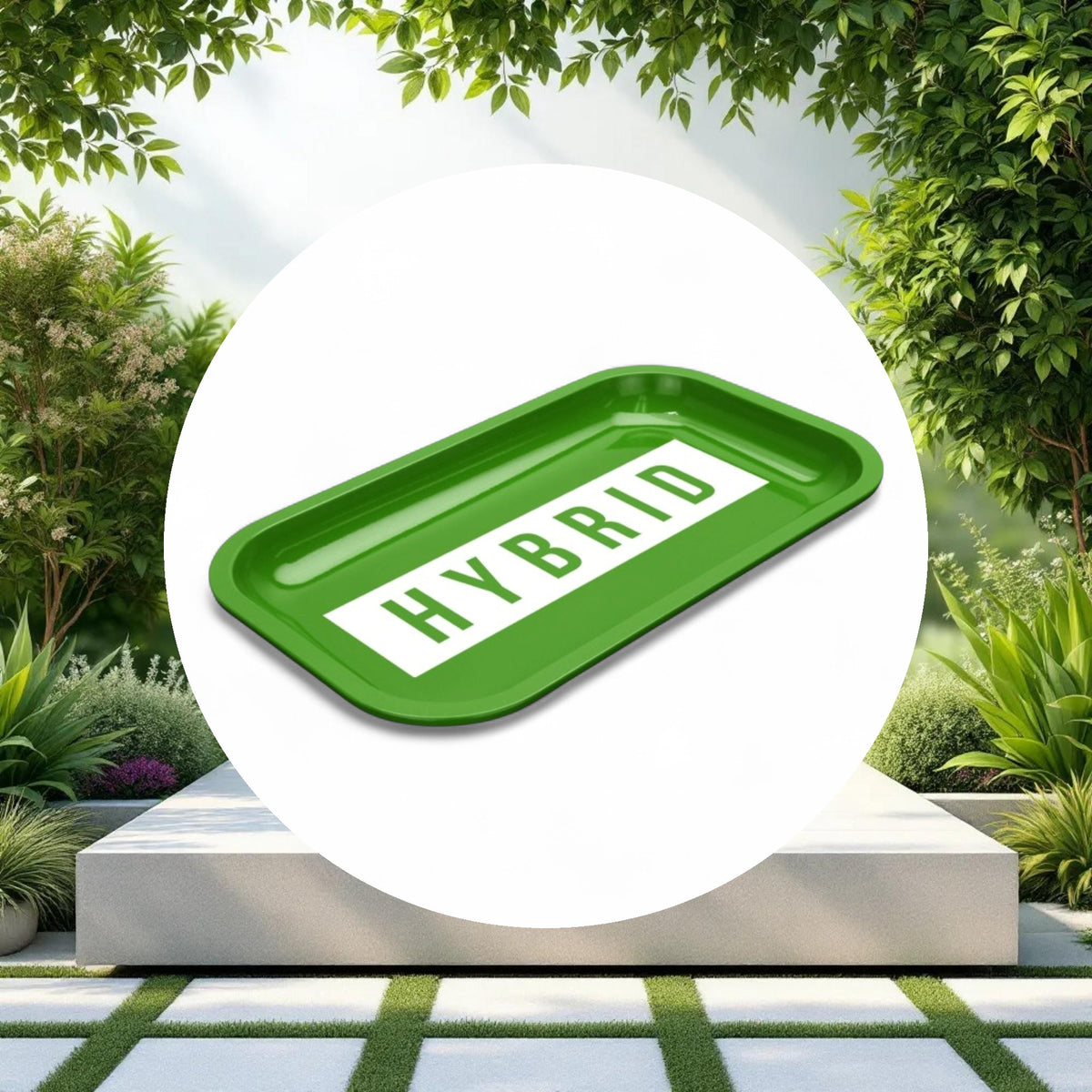 Med Dope Trays x Hybrid – Green background white logo - Image 2