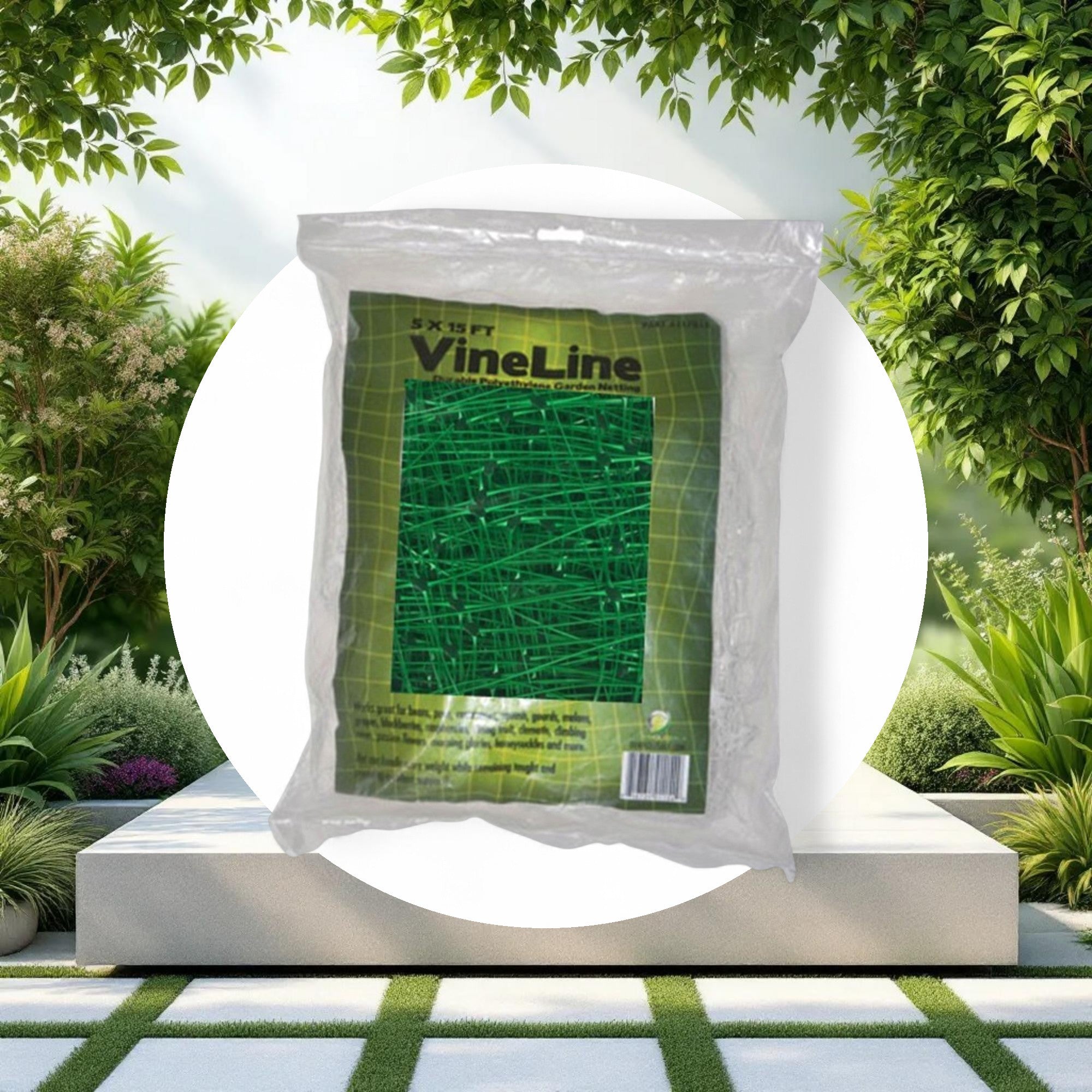 VineLine Durable Plastic Trellis Netting Green 5ft x 30ft - Image 2