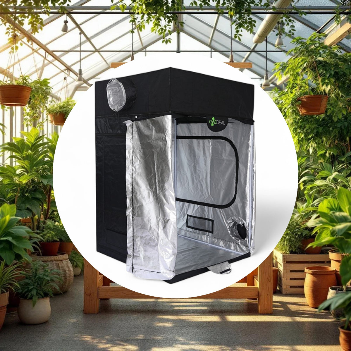 OneDeal Grow Tent 4ft x 4ft x 6ft - Image 2