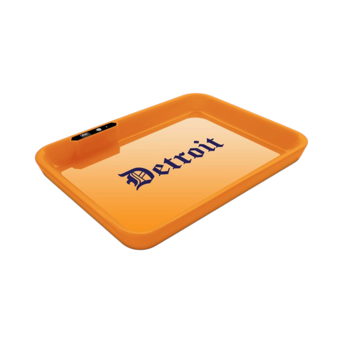 Dope Trays x Detroit Orange - background Blue logo