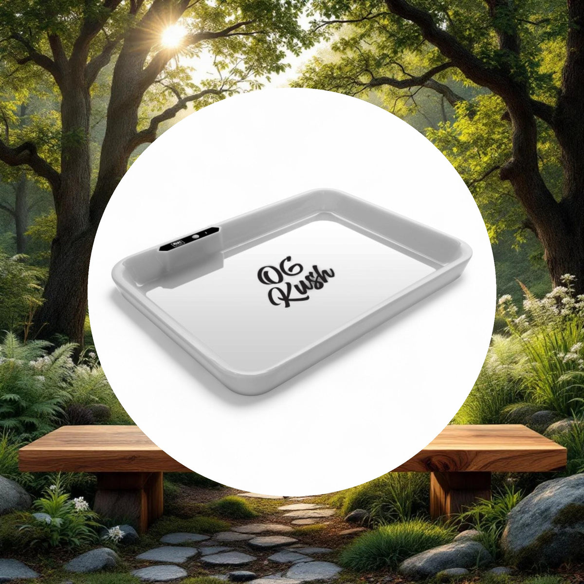 Dope Trays x OG Kush - White background black logo - Image 5