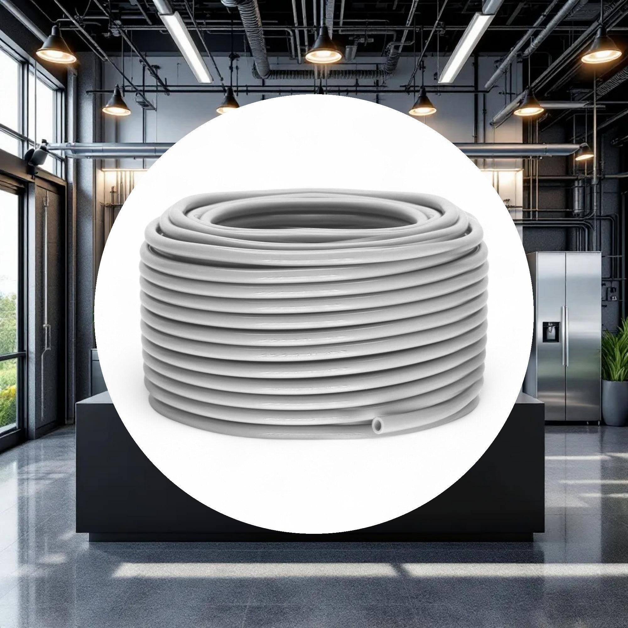 GROW1 White Vinyl Tubing I.D. 3/16in x 1000ft - Image 2