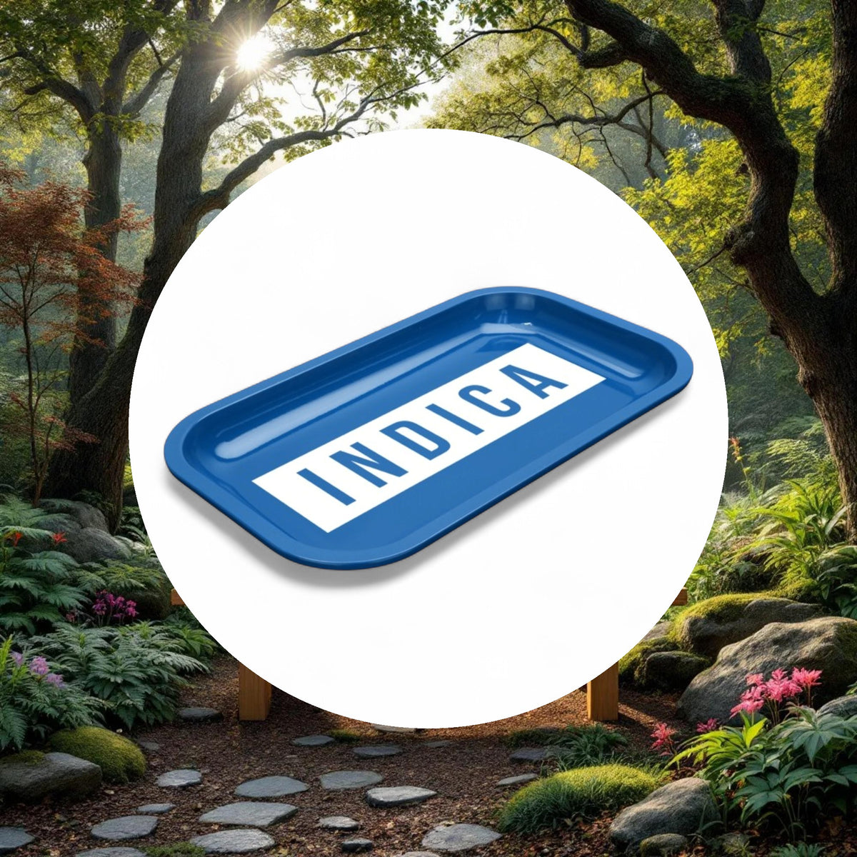 Med Dope Trays x Indica  - Blue background white logo - Image 5
