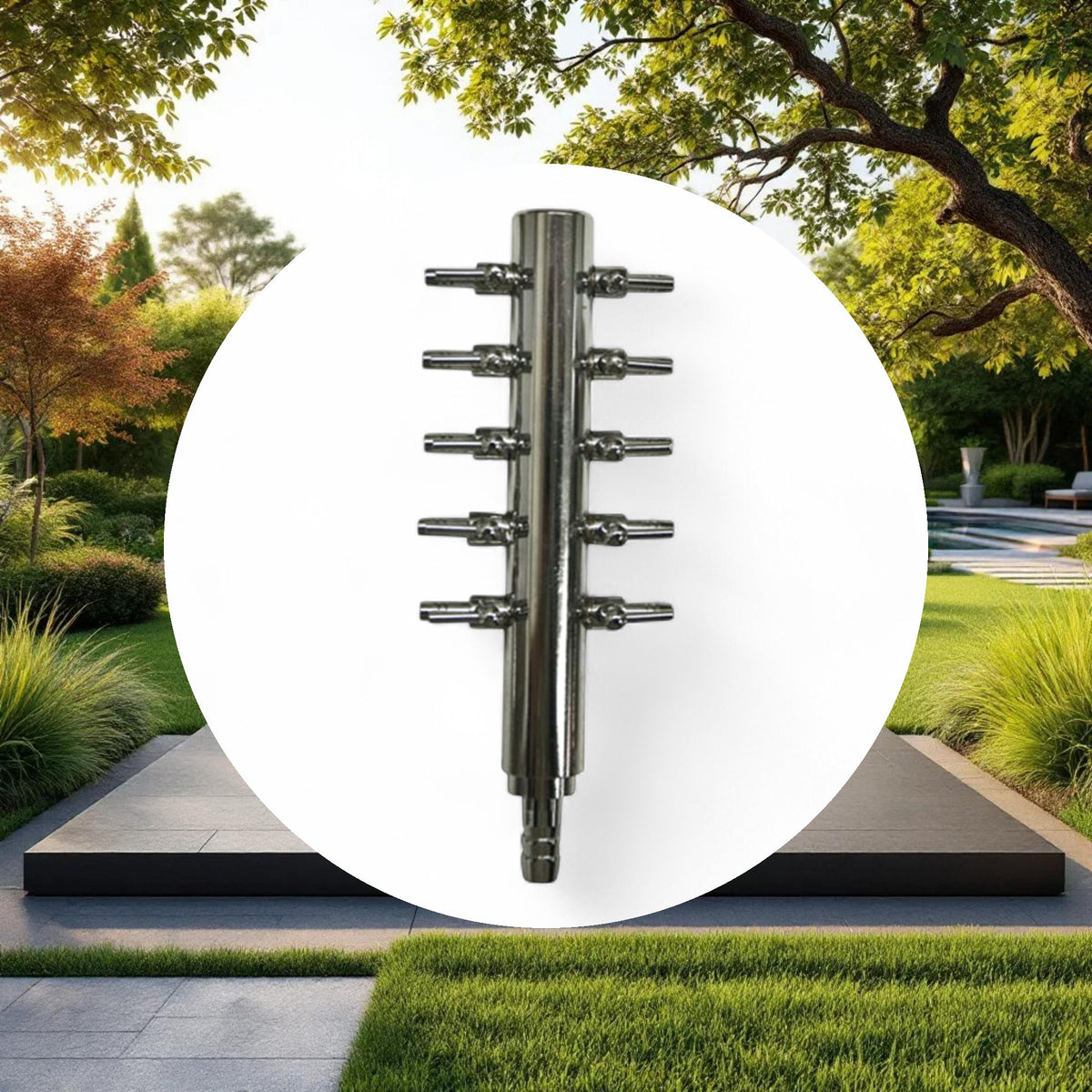 Chrome Air Divider 10 Outlet - Image 4