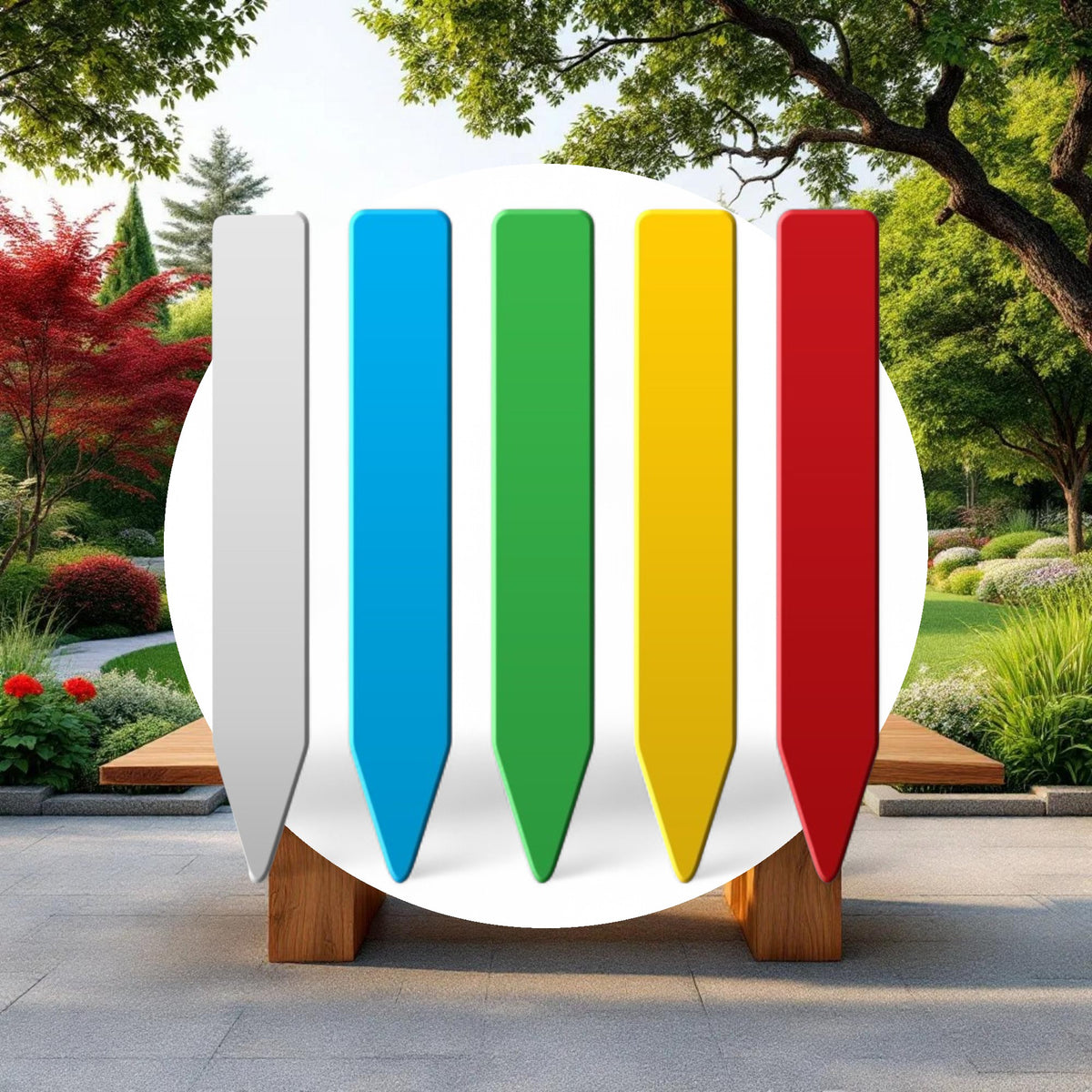 Grow1 Plant Stake Labels White, Blue, Green, Yellow, Red (1000 pieces) - Image 4