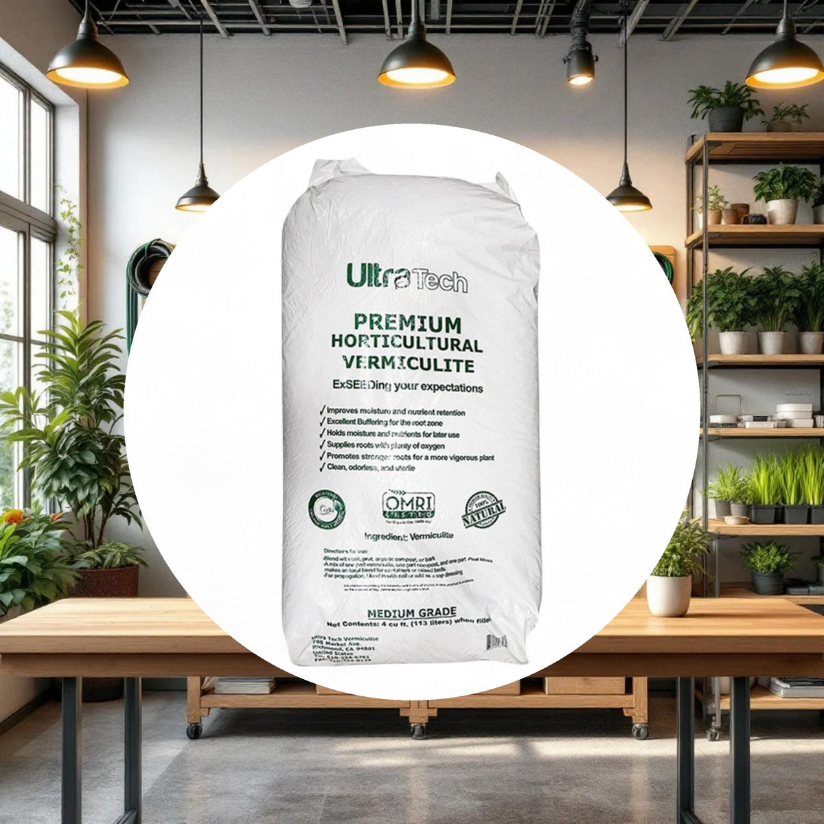 Vermiculite Medium Grade Bag 4 Cubic Feet - Image 3