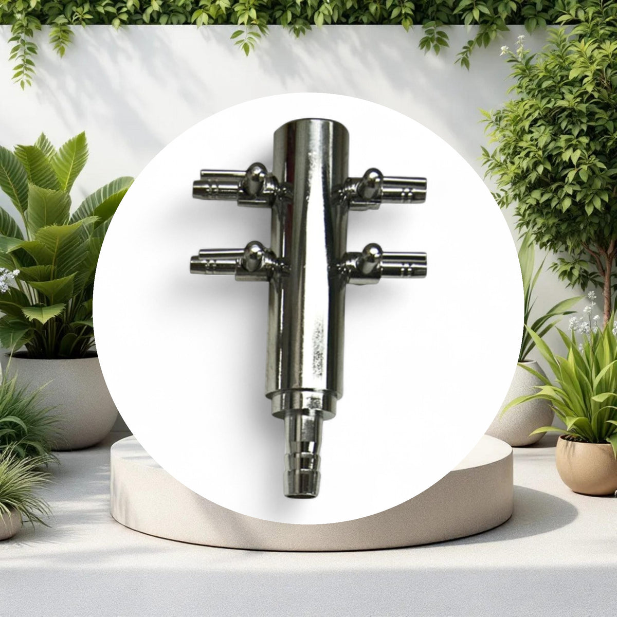 Chrome Air Divider 4 Outlet - Image 2
