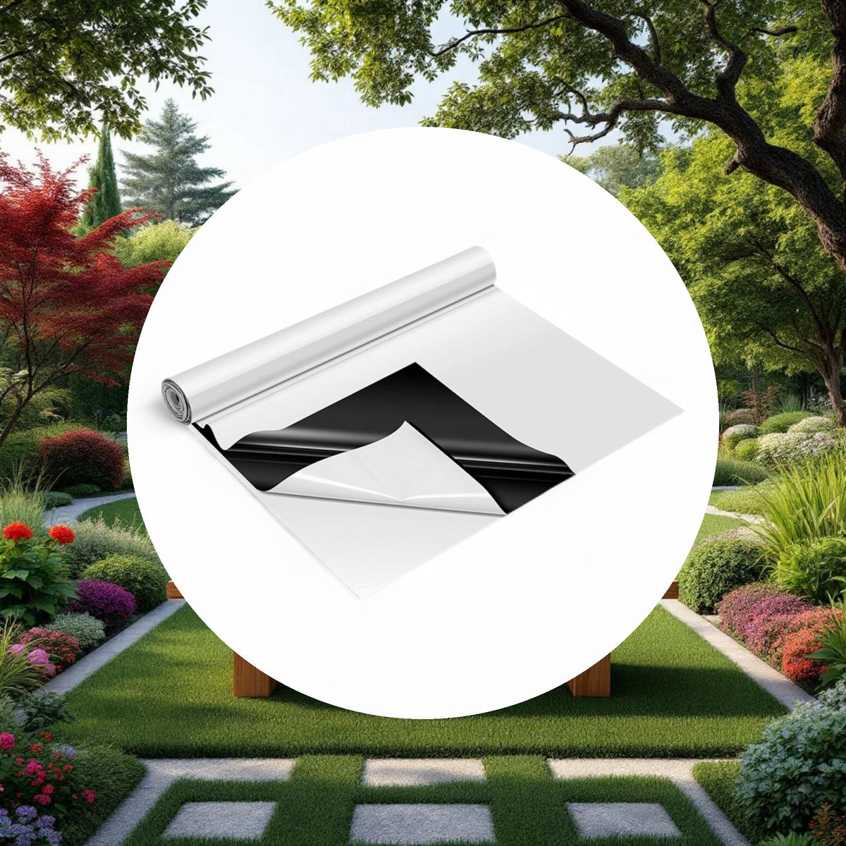 Panda Film Black and White Poly Film Roll 7mil 24ft x 100ft (3 Year) - Image 4