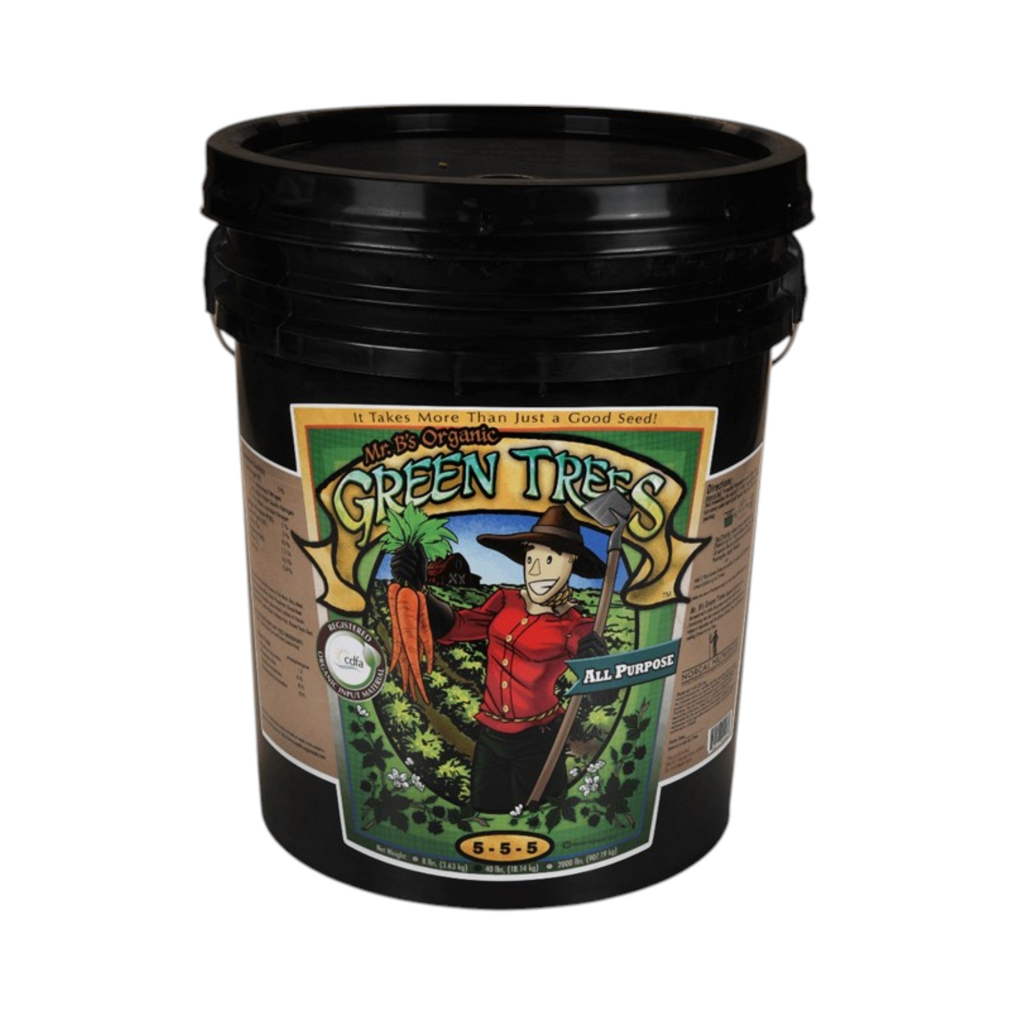Mr. B's Green Trees Organic All Purpose 40lbs (5gal)