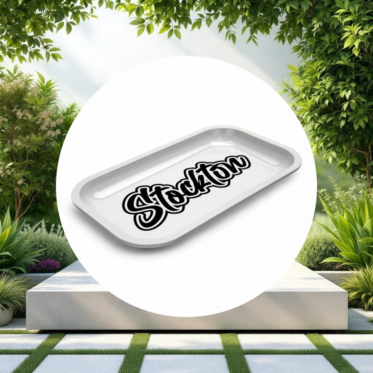 Med Dope Trays x Stockton – White background Black Logo - Image 2