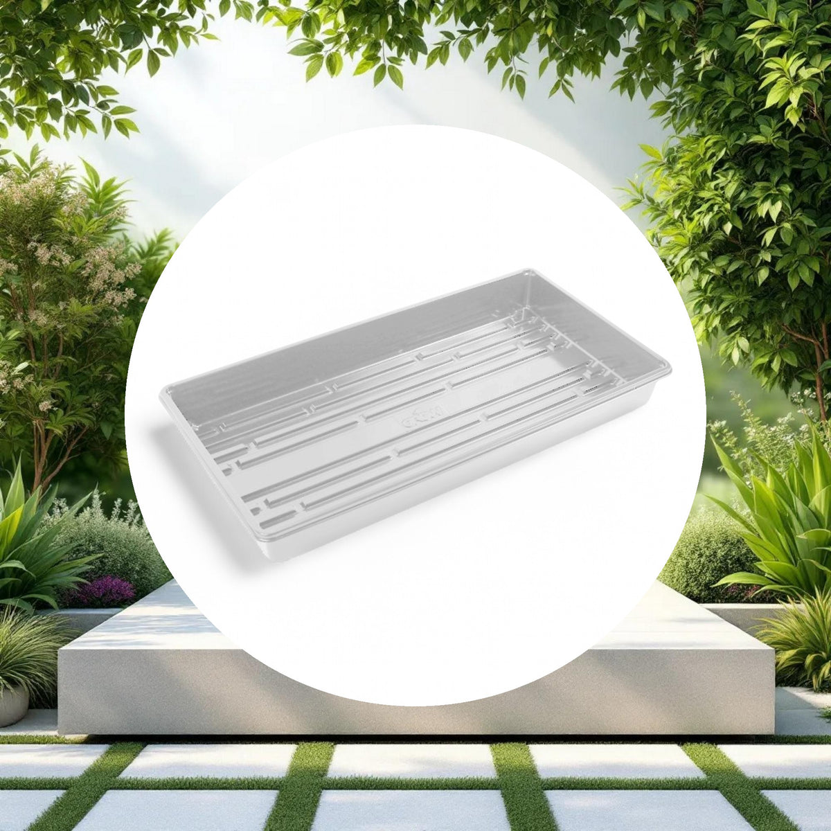 GROW1 EXTREME Propagation Tray w/o Drain Holes White (10in x 20in x 2.25in) - Image 2
