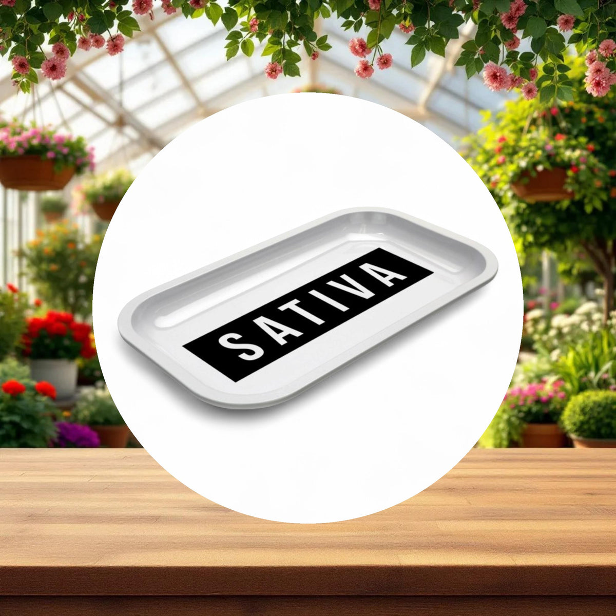 Med Dope Trays x Sativa – White background Black logo - Image 3