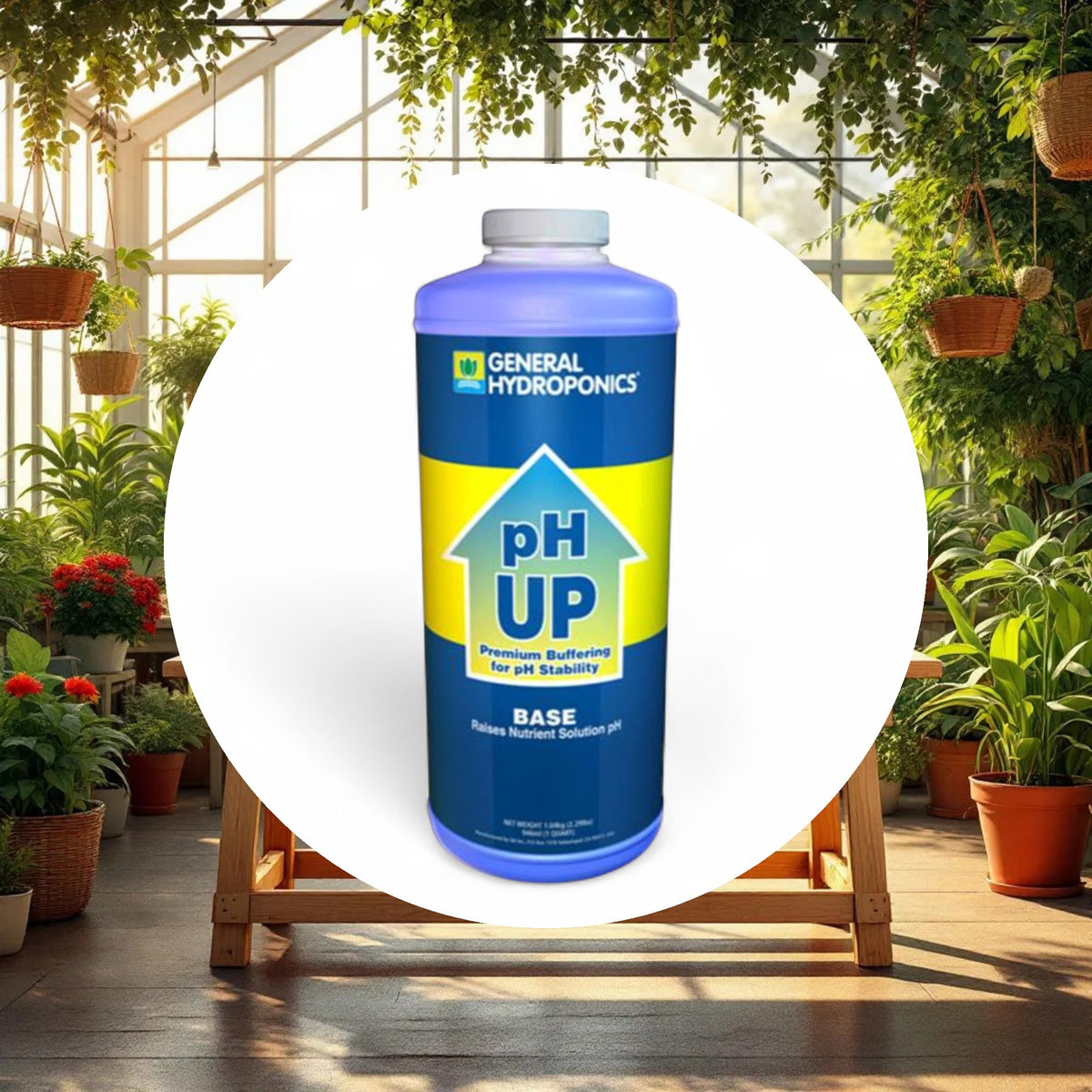 General Hydroponics pH Up 1 Quart - Image 2