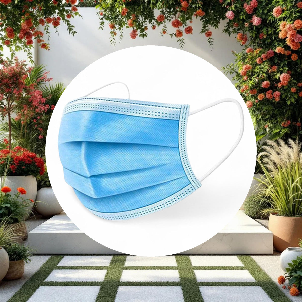 Disposable Face Mask 3 Layers BFE 95% (50-pack) FDA Approved - Image 2